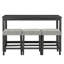 Ensemble de table de bar avec prise de courant, ensemble de table de bar et de chaises, ensemble de table de salle à manger 4 pièces, ensemble de table de petit déjeuner industriel, pour salon, salle à manger, salle de jeux-724368703