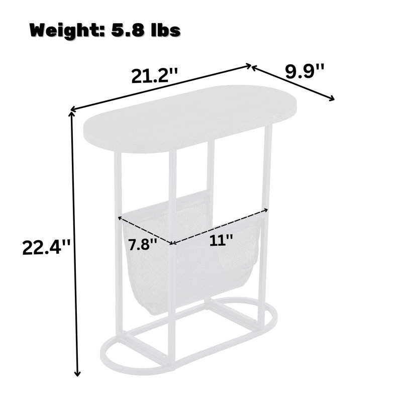 Ensemble de tables de bout Tiyler, Brun