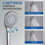 Ensemble de douche complet moderne en nickel brossé 6 ", ensemble de douche 5 fonctions en laiton massif avec valve brute-89748551