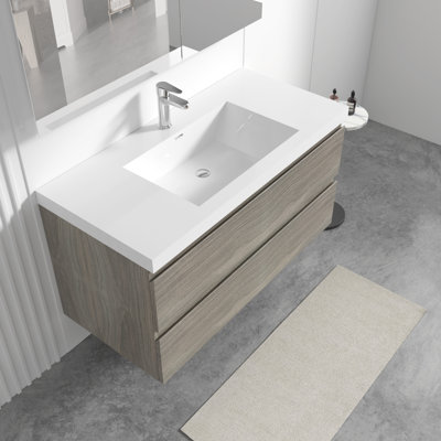 Meuble-lavabo flottant simple Lasette