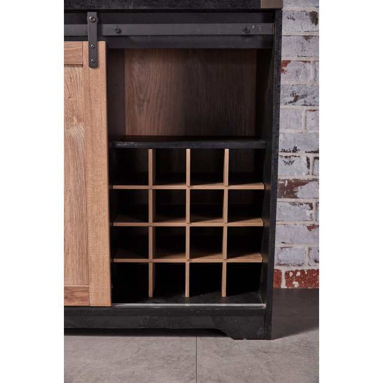 Gracie Oaks Kymbella Bar Cabinet With Wine Bottle Rack & Reviews