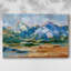 Blue Mountain Peaks II - Toile tendue avec châssis-37351557