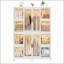 Garde-robe portable durable avec 12 portes magnétiques et 12 cubes, idéale pour le rangement organisé et l'efficacité de l'espace