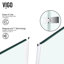 Cabine de douche à charnière sans cadre avec verre transparent 3/8 et base Monteray l 48 po x P 32 po x H 79 po-81647642-81647644