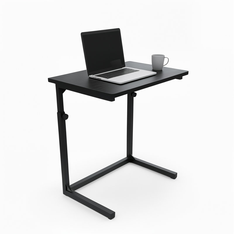 Table pour ordinateur portable à hauteur réglable en C, Noir