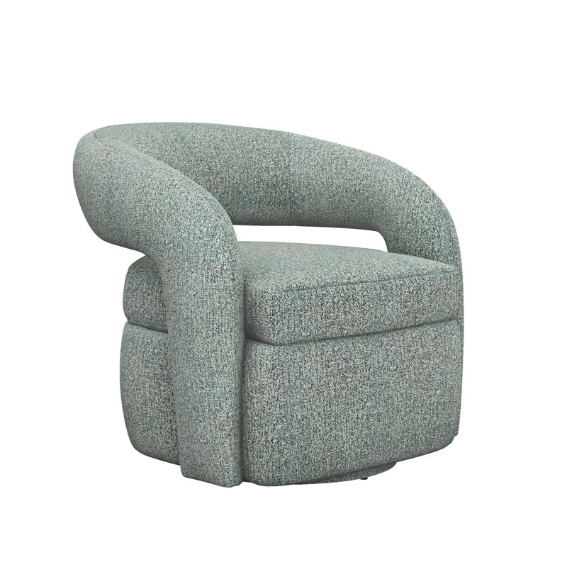 Fauteuil demi-tonneau pivotant de 32 po Targa, Piscine rayonne / viscose