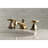 Kingston Brass Essex Two-Handle 3-Hole Deck Mount Widespread Bathroom Faucet with Brass Pop-Up Drain-36945596