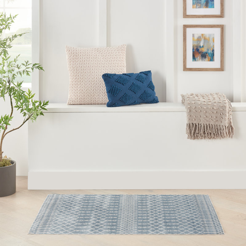 Kittie Washable Moroccan Indoor Rug, Rectangle 3'3" x 5'