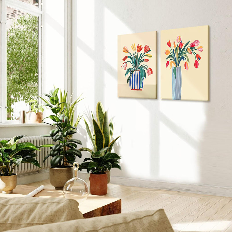 2 Piece Wrapped Canvas Print, 40 cm H x 30 cm W