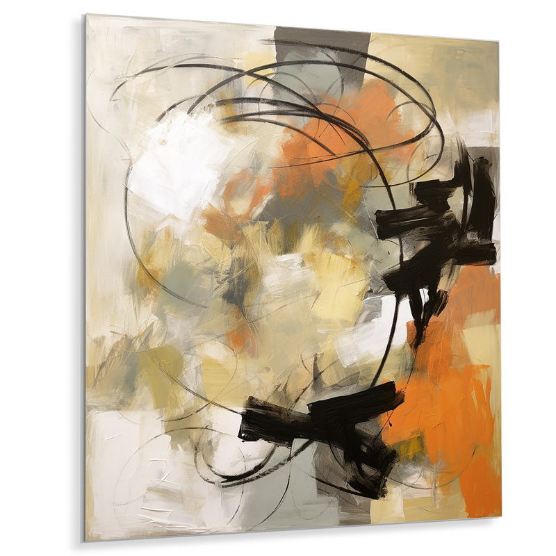 Décoration murale en métal Dredi Mid Century Chromatics III - Modern Midcentury, H 32 po x l 24 po x P 1 po