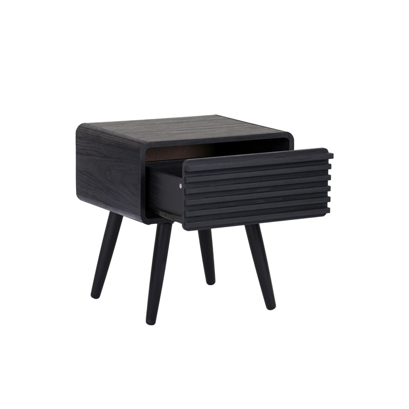 Bria 2-Piece Living Room Table Set, 2 Pieces: Coffee Table, End Table, Black