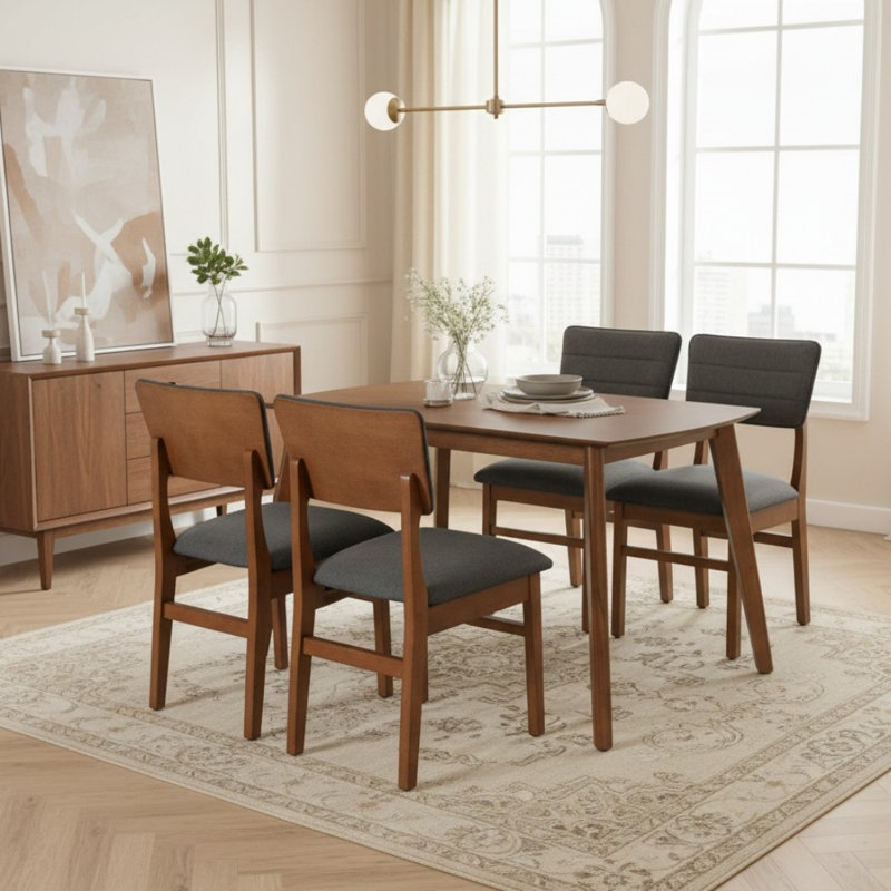 Ensemble repas pour quatre personnes, Gris