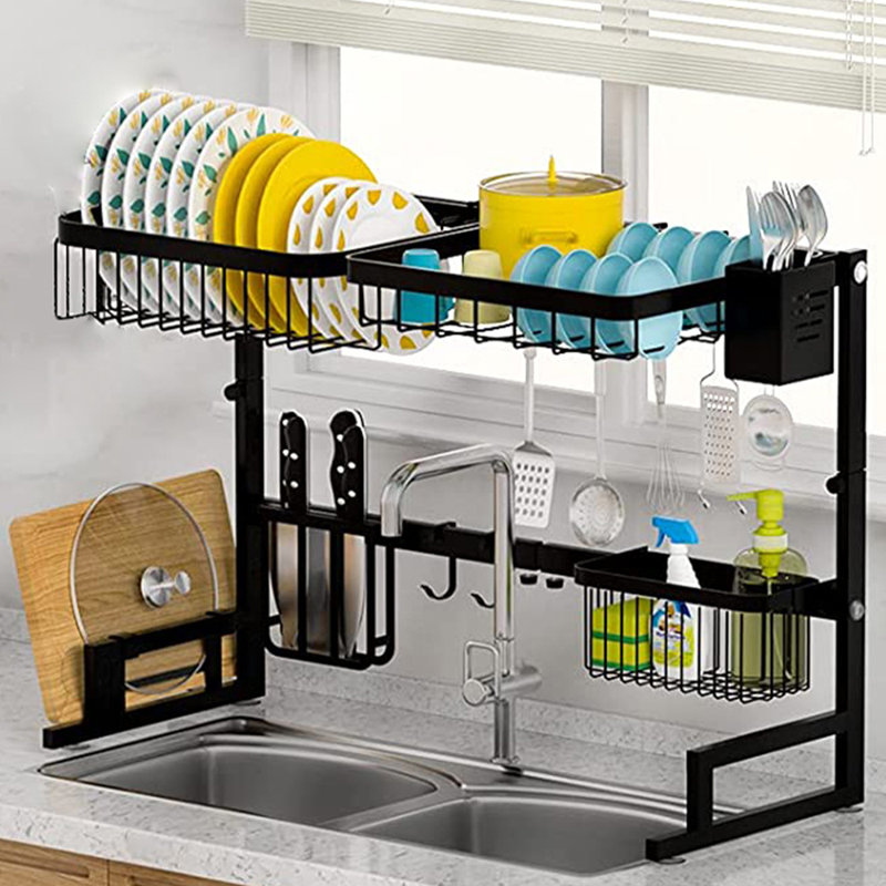 Steel Over The Sink Dish Rack
