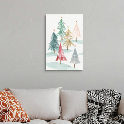 " Christmas Trees I " Painting Print
