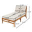 Chaise longue d'extérieur en bois d'acacia Cavett Coastal Mid-Century Resort avec corde tissée à la main-129911547-129911549