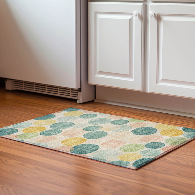 Premium Machine Washable Jakiyra AMF1898 Geometric Rug, Rectangle 1'8" x 2'6"