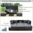 Outdoor Patio Rectangle Daybed with Retractable Canopy-874352248