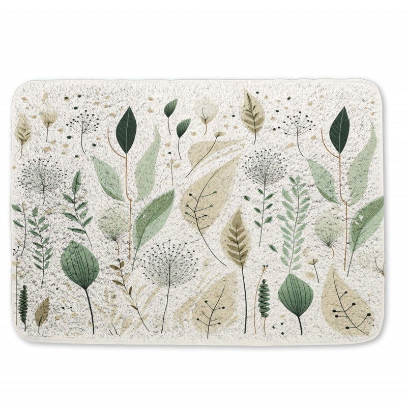 Chrystina Microfiber / Microsuede Non-Slip Bath Mat, 21" W x 34" L