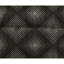 Wool Geometric Area Rug in Black