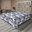 Bleu marine / motif floral blanc