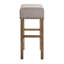 Tabouret à hauteur de comptoir brun clair et chêne vieilli