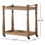 Alamosa Bar Cart-Light Wash Oak