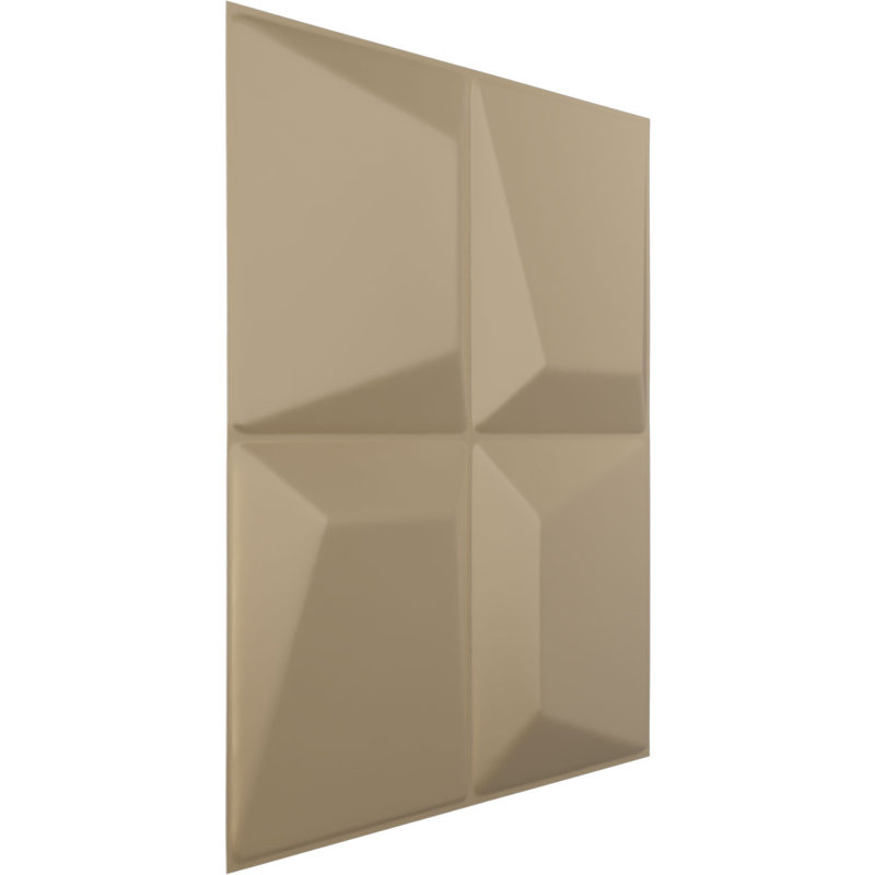 Panneau mural décoratif 3D EnduraWall Tellson, brume de champagne métallique universelle 19 po x l 19 5/8 po (couvre 2,67 pieds carrés)