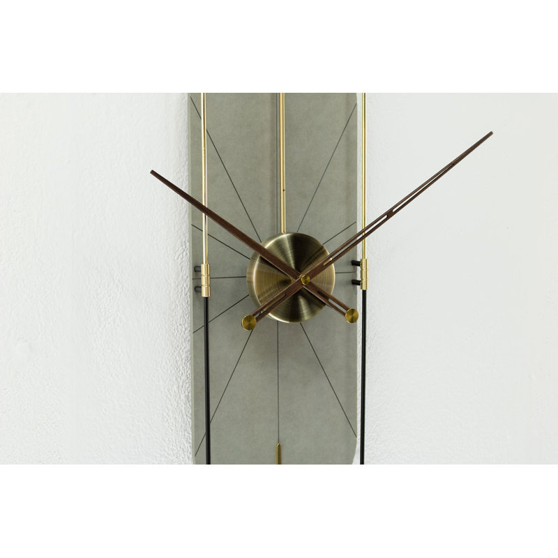 Wood Wall Clock, Gray