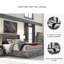 Lit plateforme double avec rangement Kaisee-1650655733