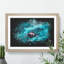 Manta Ray - Picture Frame Graphic Art-62802404-62802409