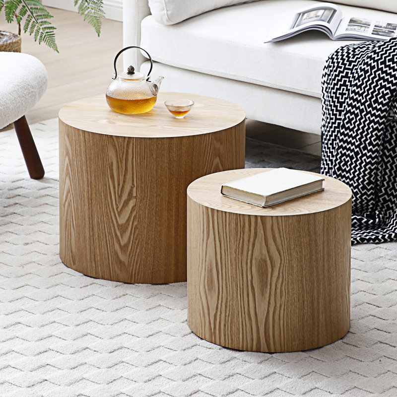 Latitude Run® Round Coffee Table Set Of 2 - Wayfair Canada