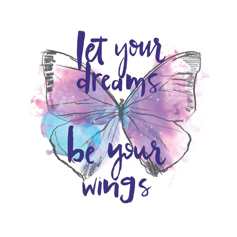 Butterfly Dreams I by Jennifer Paxton Parker - Wrapped Canvas Print, 66.04 cm H x 66.04 cm W
