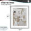 Beige & White Peace Framed Print Under Glass, design by Lanie Loreth-368113076-368112971