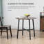 Metal Base Dining Table