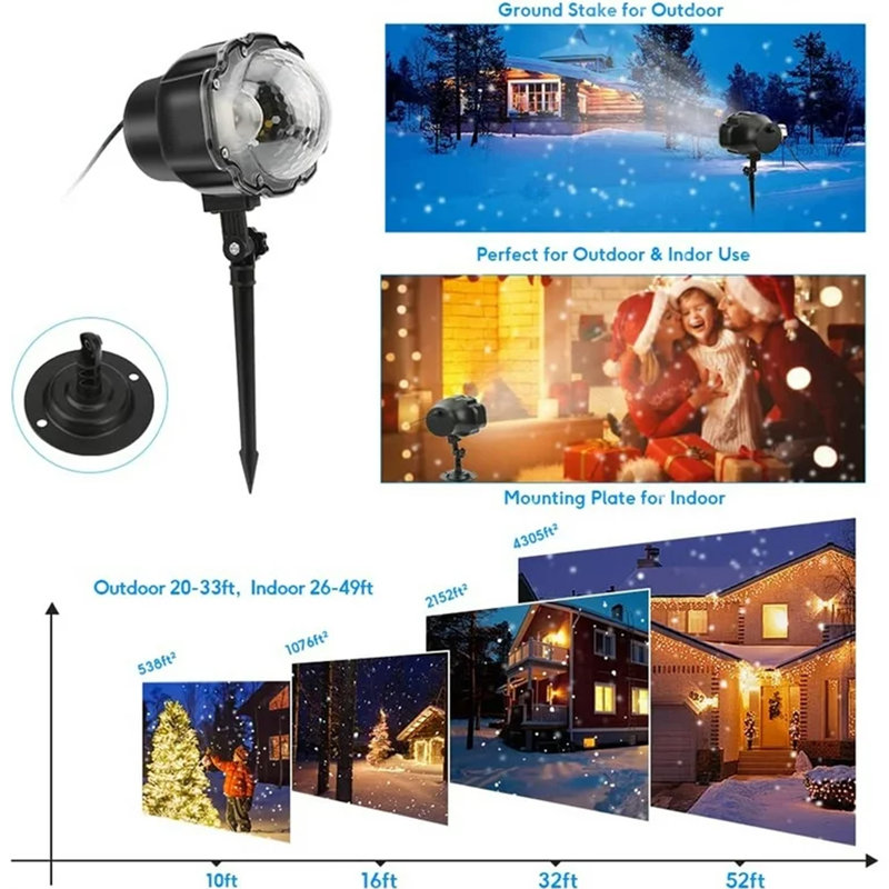 LED Twinkle Projection & Strobe Lights