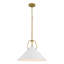 Luminaire suspendu 18 po avec abat-jour blanc-129402189