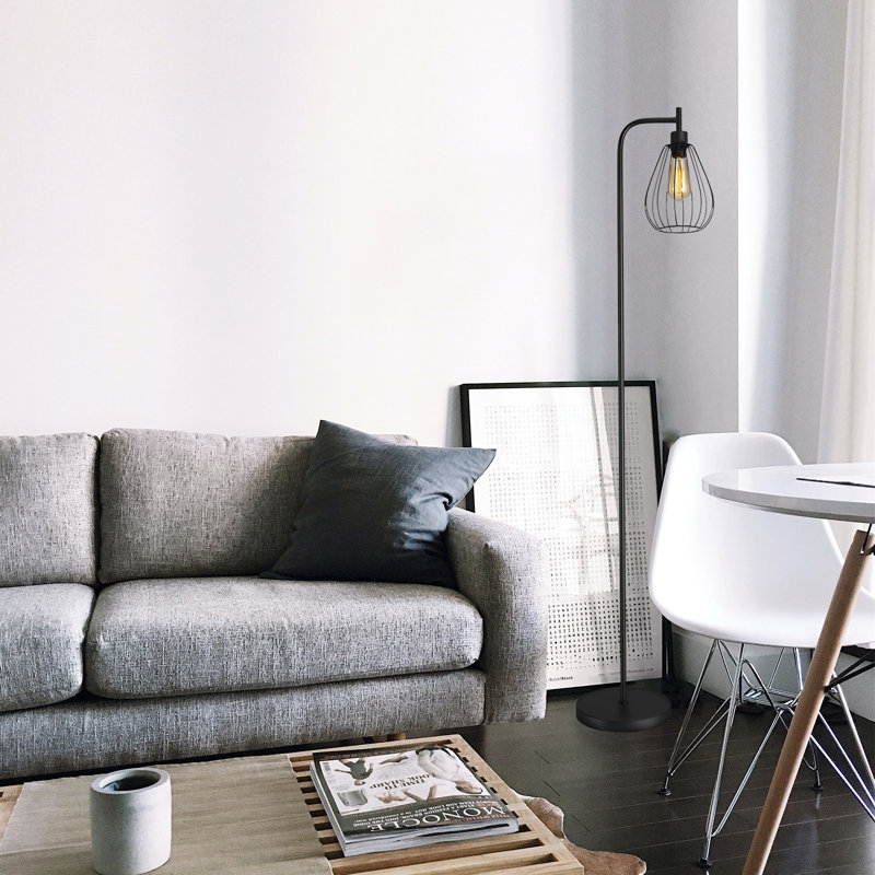 Lampe sur pied en métal noir Fine Art Lighting