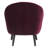 Elle Decor Nico Mid Century Modern Velvet Accent Chair and Ottoman Set