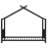 Metal House Platform Bed-535125242