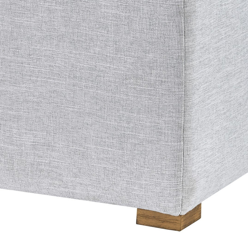 Byron Upholstered Accent Ottoman, Stucco