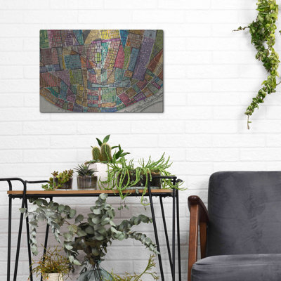 «Modern Map of St. Louis» par Nikki Galapon, art mural en métal