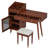Modern Dressing Table Set With Stool, Drawers And Charging Port-11114143