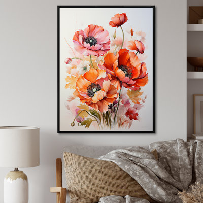 " Poppies Bouquet Sunset Moment I "