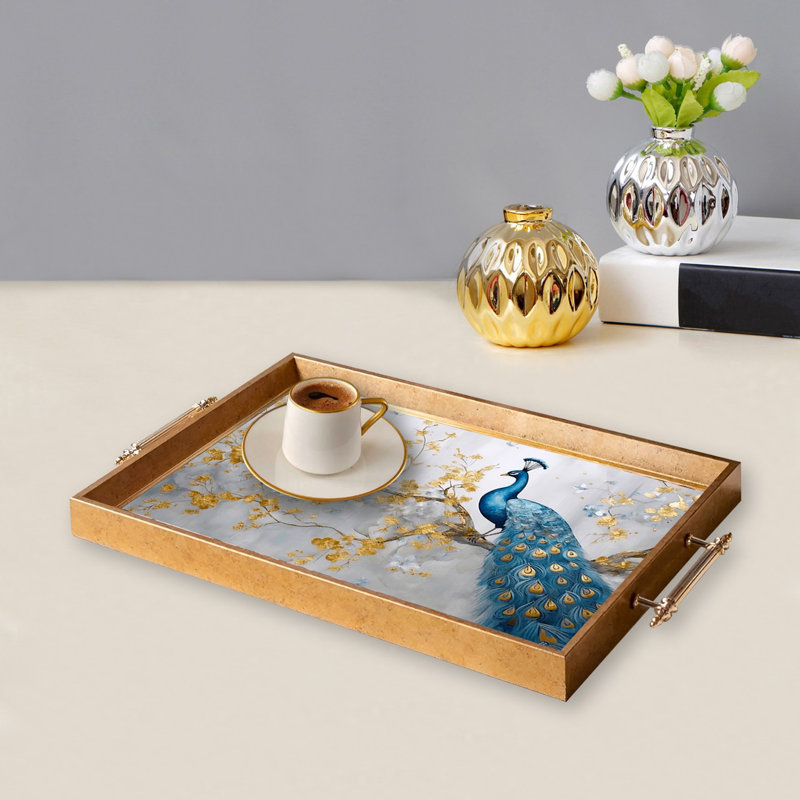Élégant plateau en verre de 19,7 po x 11,4 po x 1,4 po | Fabrication 100% verre durable | Facile à nettoyer avec un chiffon humide | Idéal pour le service, la présentation décorative et l'organisation | Ajout élégant à la décoration intérieure