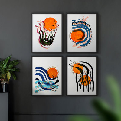«Earth Gravure I», ensemble de 4