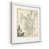 White Framed Print