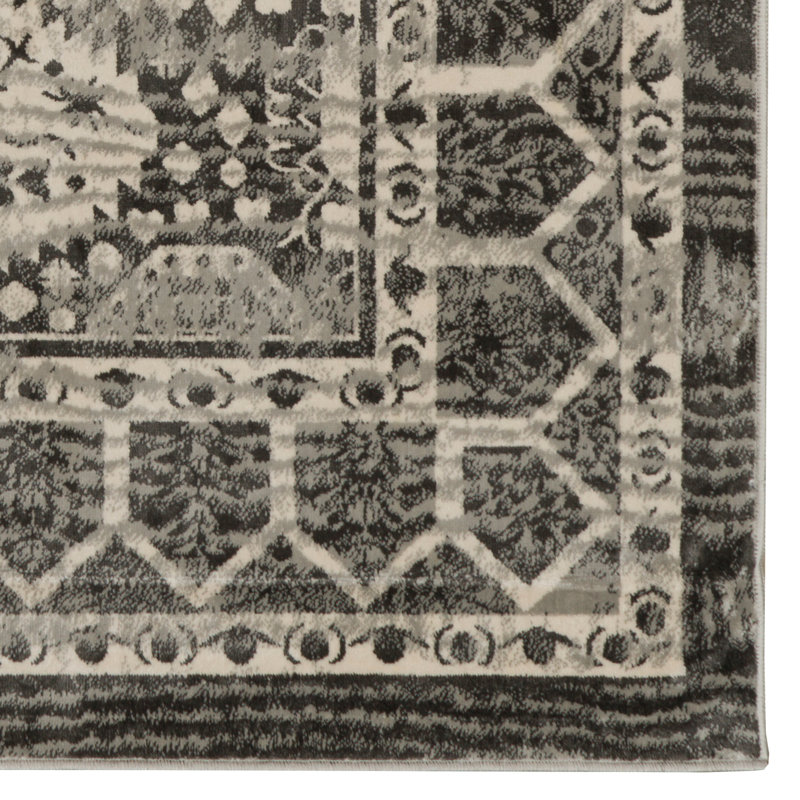 Tapis beige / gris Shoshana, Rectangle 2 pi x 3 pi