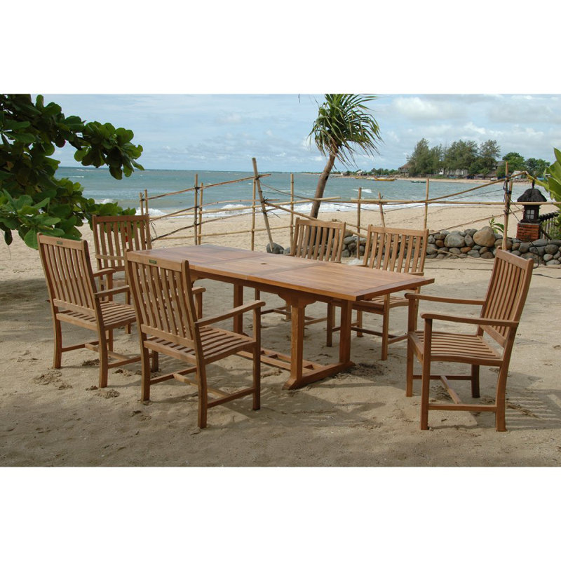 Bahama Outdoor 7 - Piece Teak Dining Set