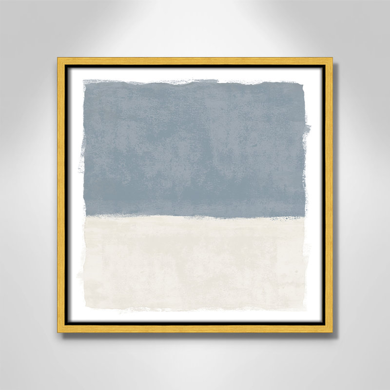 «Coastal Dreams I», reproduction carrée de Natalie Carpentieri, H 13,5 po x l 13,5 po, Doré