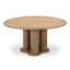 Treccia Round Solid Oak Dining Table